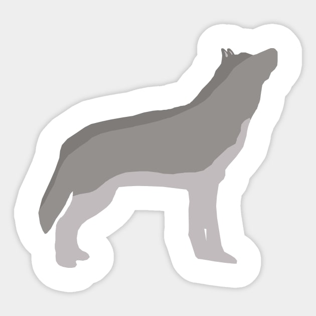 Wolf Sticker by MuskegonDesigns